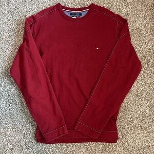 Tommy Hilfiger Red Long Sleeve Shirt
